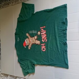 C&P Brand Oh Snap Gingerbread Man T-Shirt Mens Xl